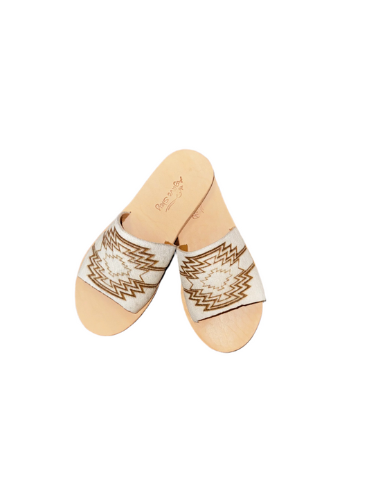 Nadia Fire Azteca Slides by Agave Sky