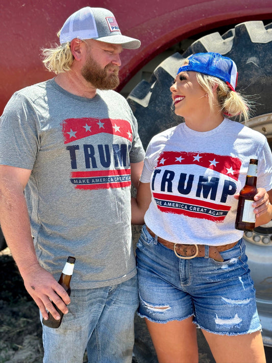 Trump - Make America Great Again Tee in Grey Triblend
