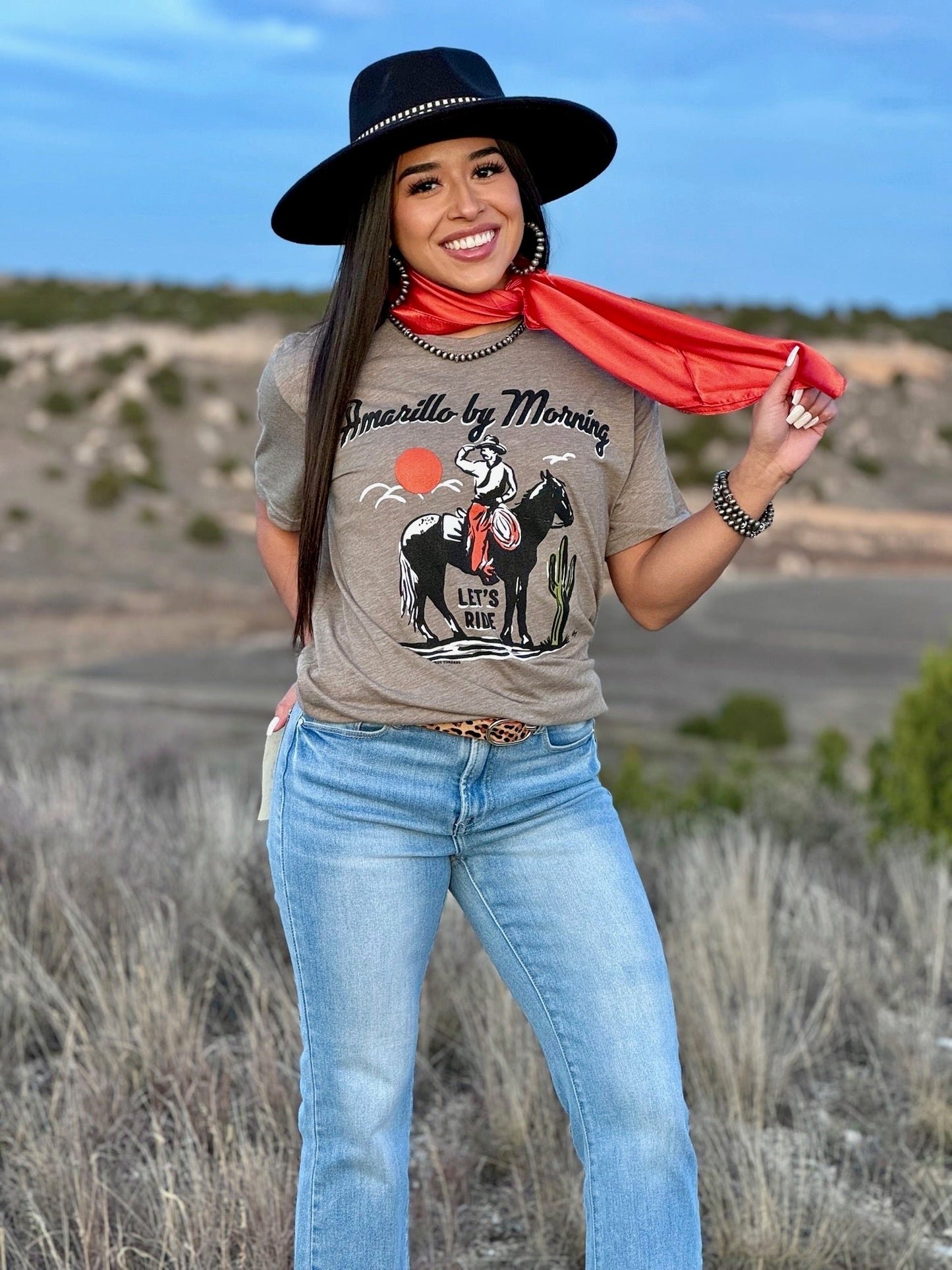 Amarillo by Morning Tee in Ash by Texas True Threads