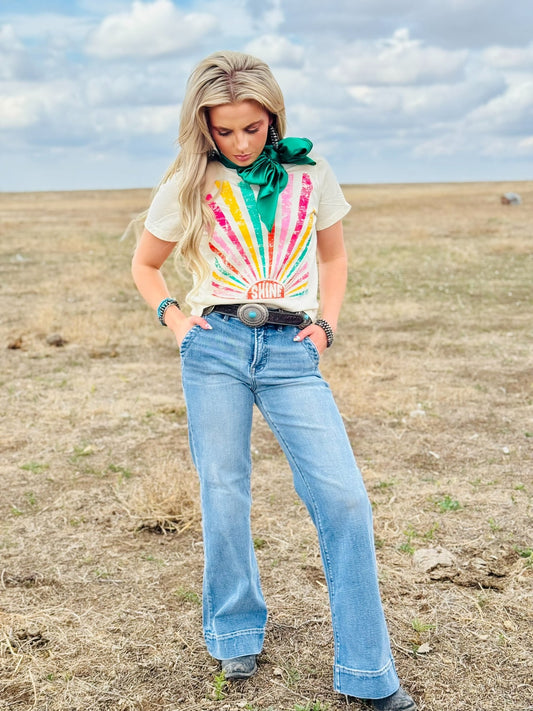 Shine Tee in Natural by Texas True Threads