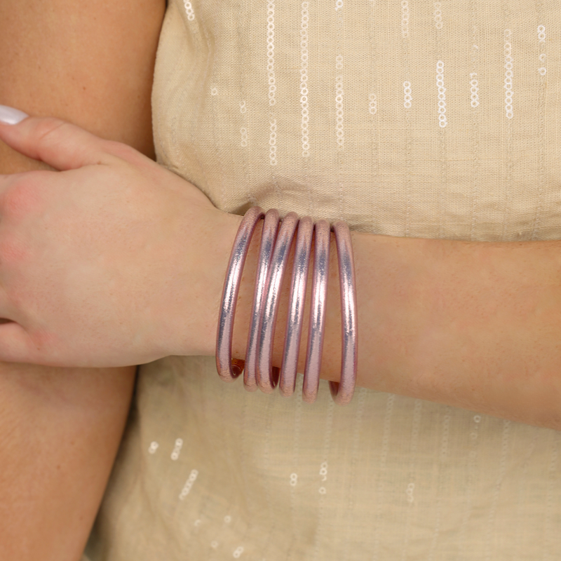 All Weather Bangles -Serentiy Prayer- by BuDhaGirl, Set of 6