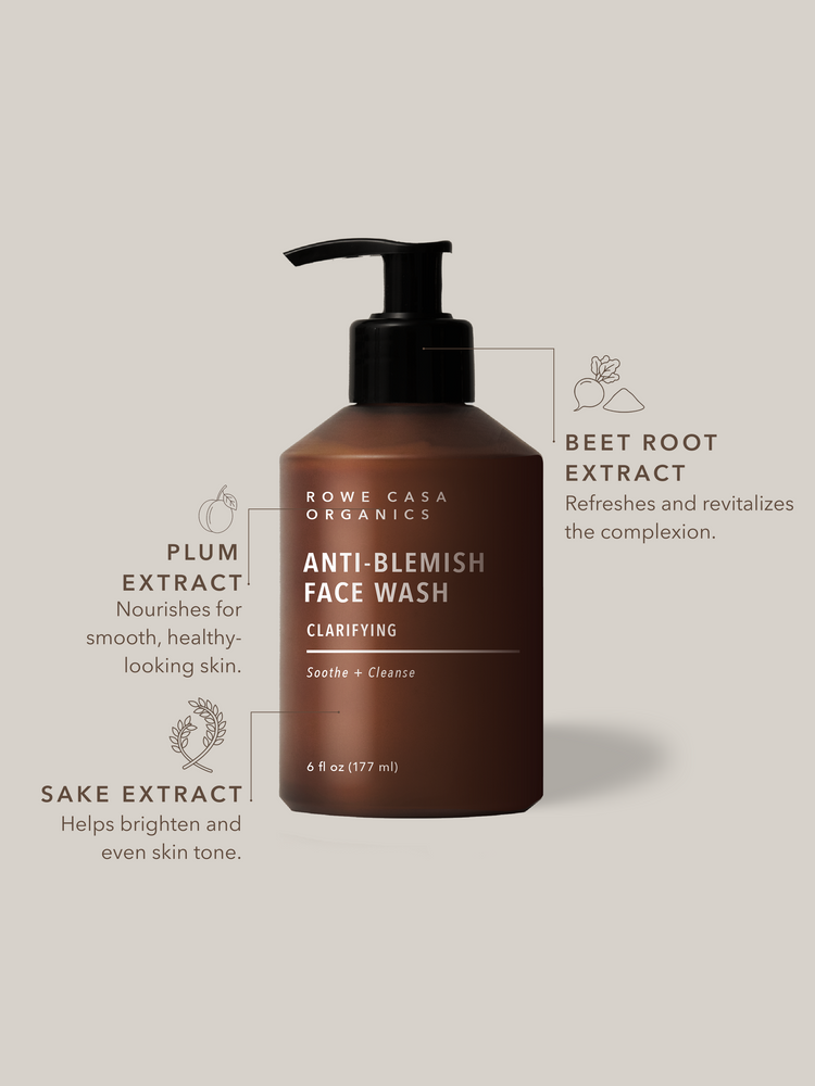 Clarifying Anti-Blemish Face Wash | 6 oz by Rowe Casa