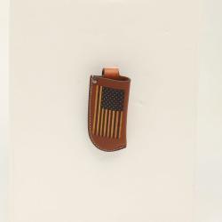 Knife Sheath USA Flag Brown by M&F Western