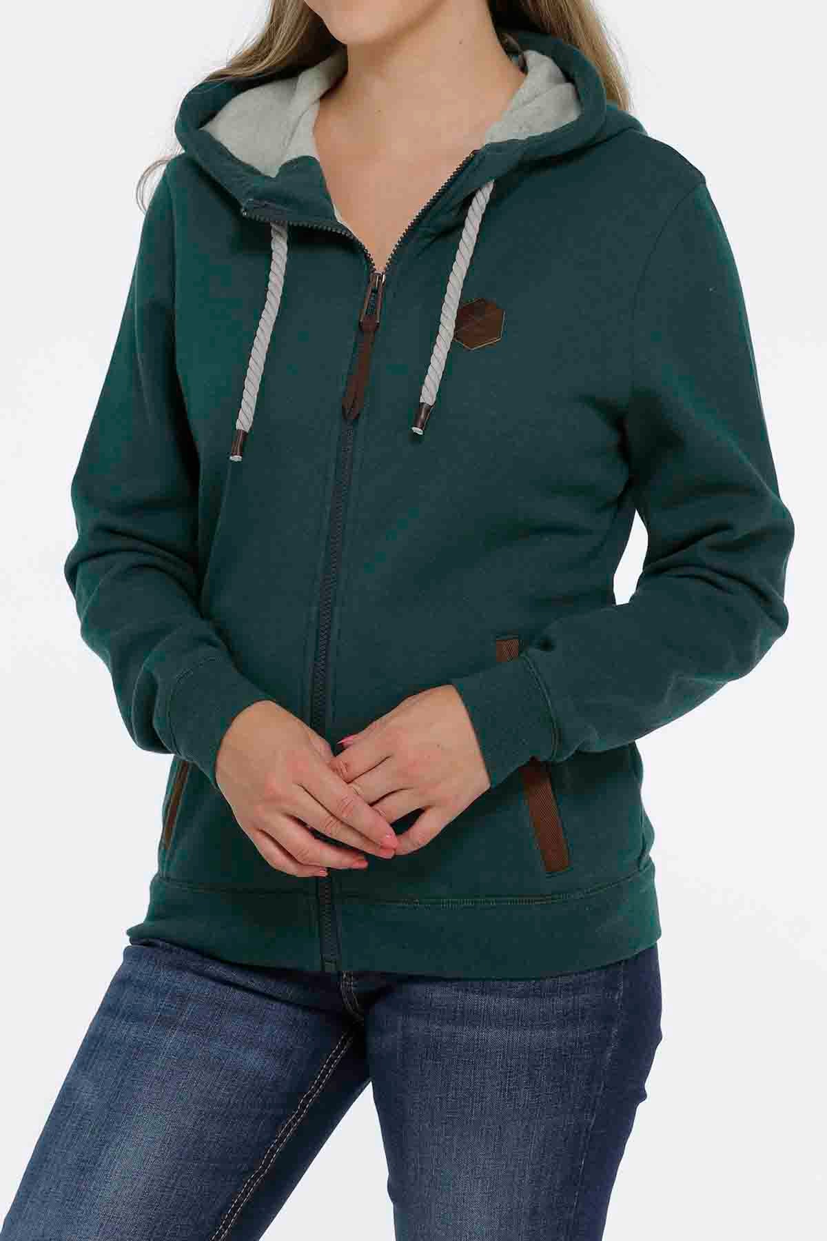 Cinch Womens Green Hoodie