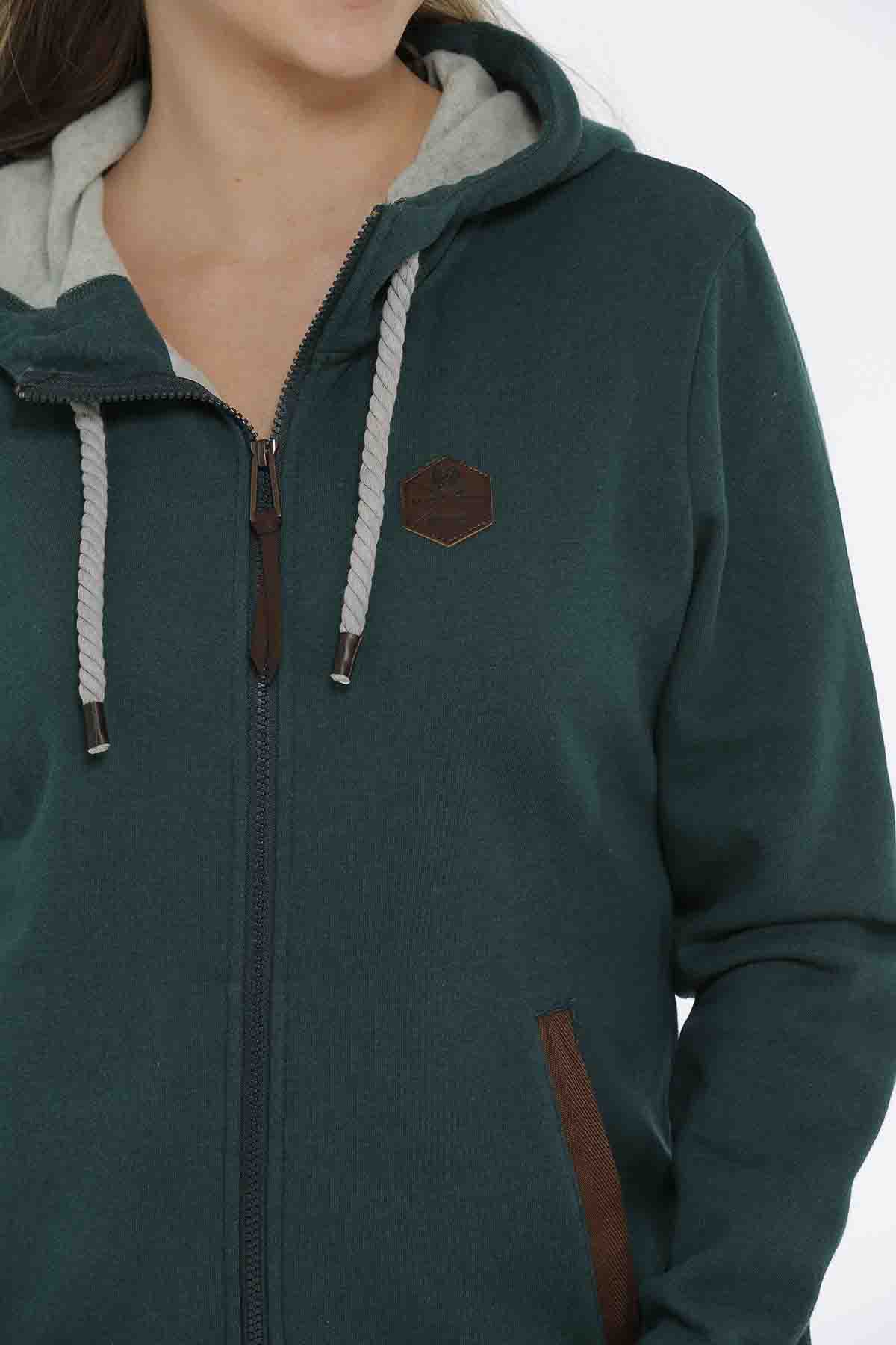 Cinch Womens Green Hoodie