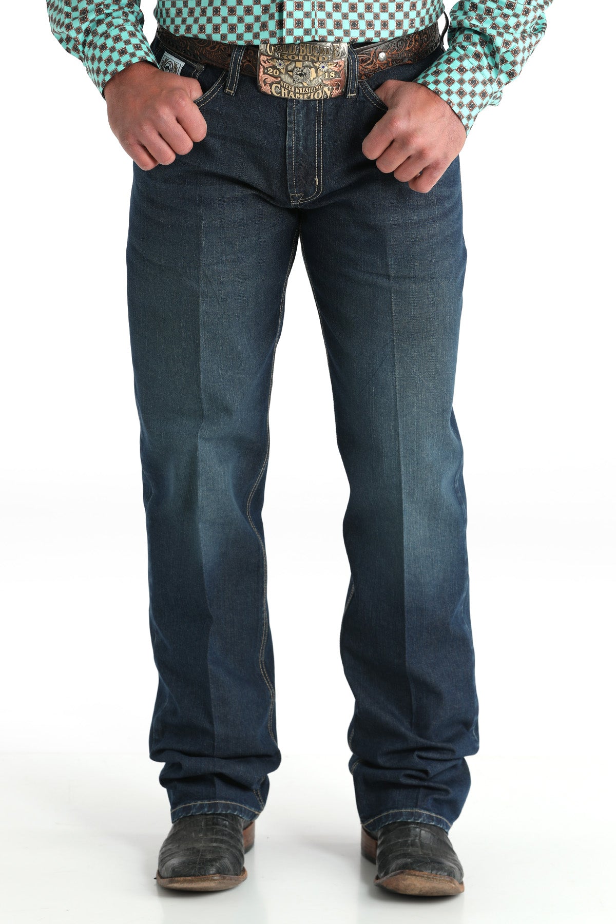 Mens White Label Jeans in Dark Stone by Cinch