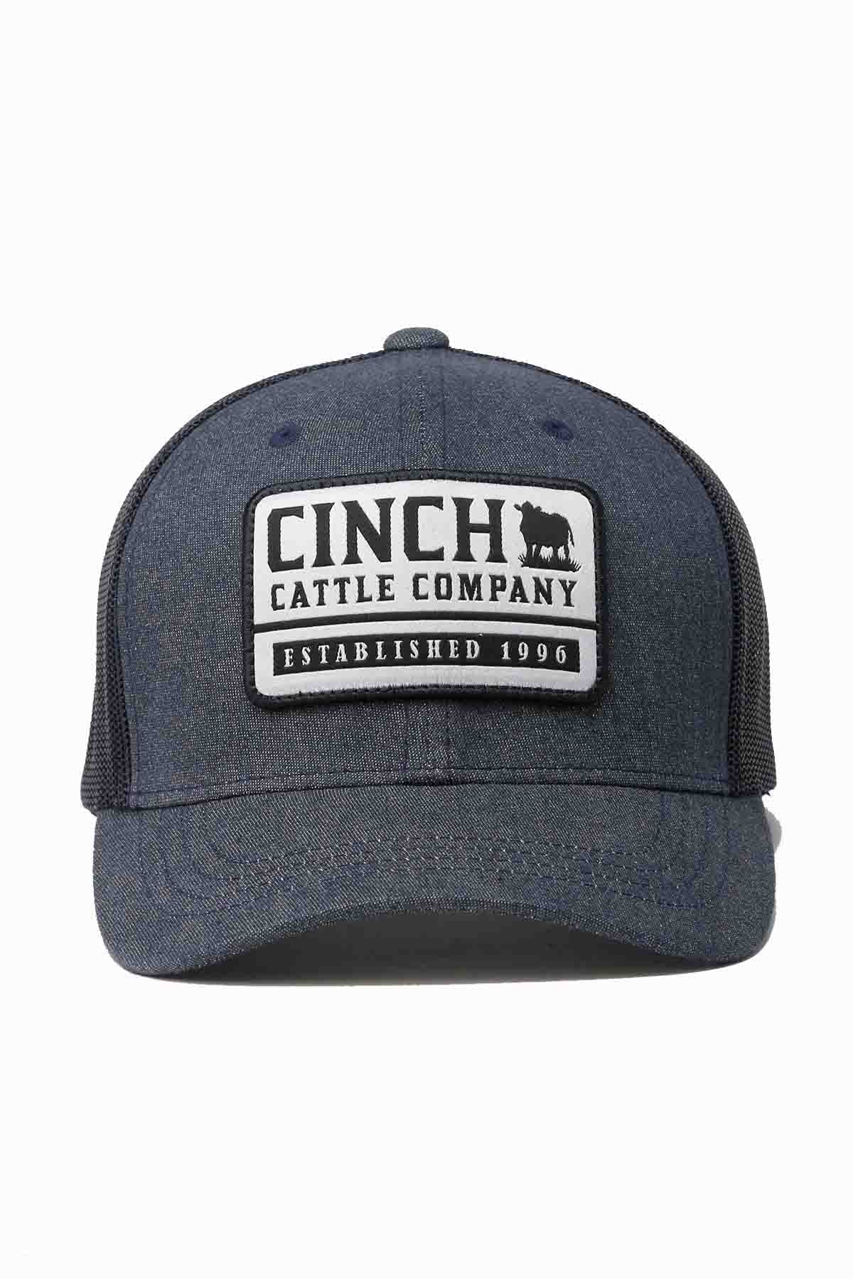 Cinch Men's Cattle Company Trucker Snapback Navy Cap