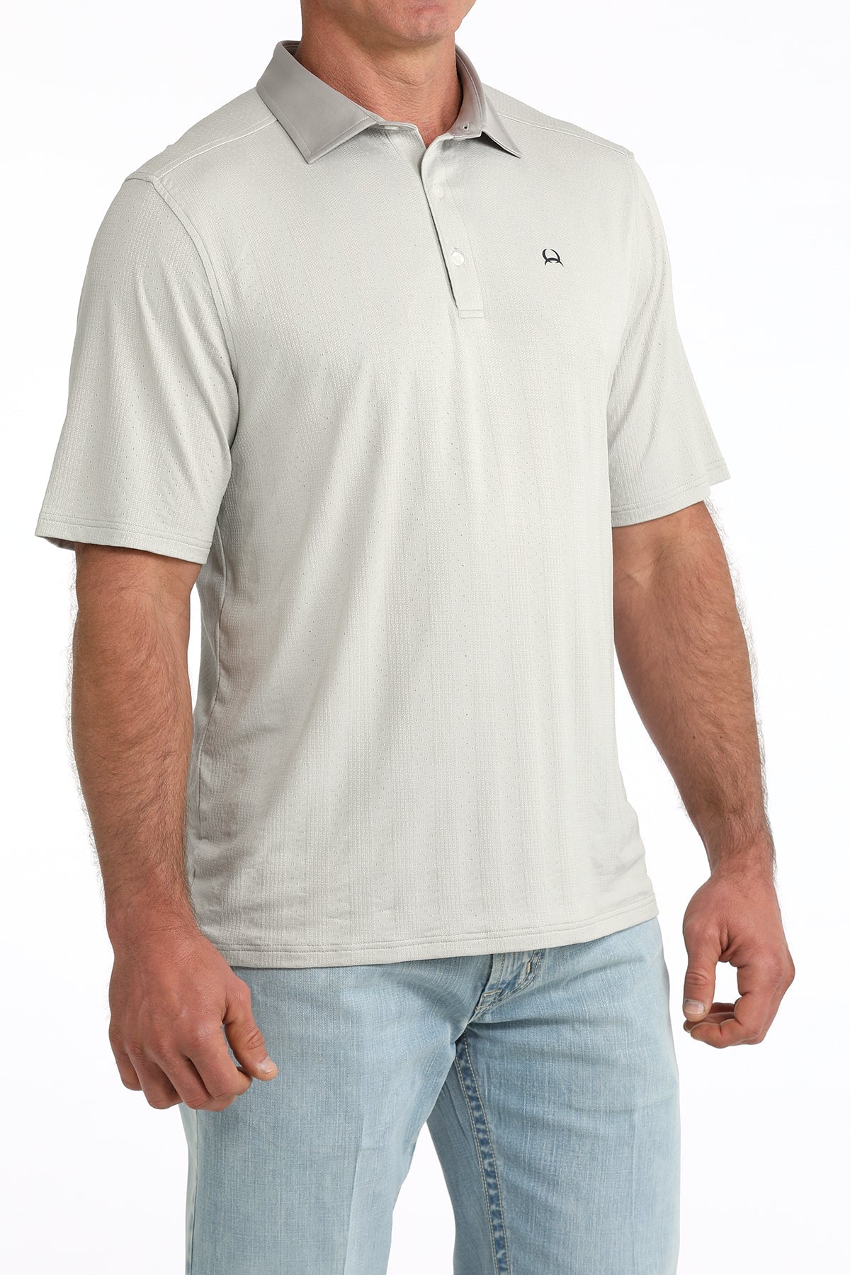 Cinch S/S ArenaFlex Polo in Gray
