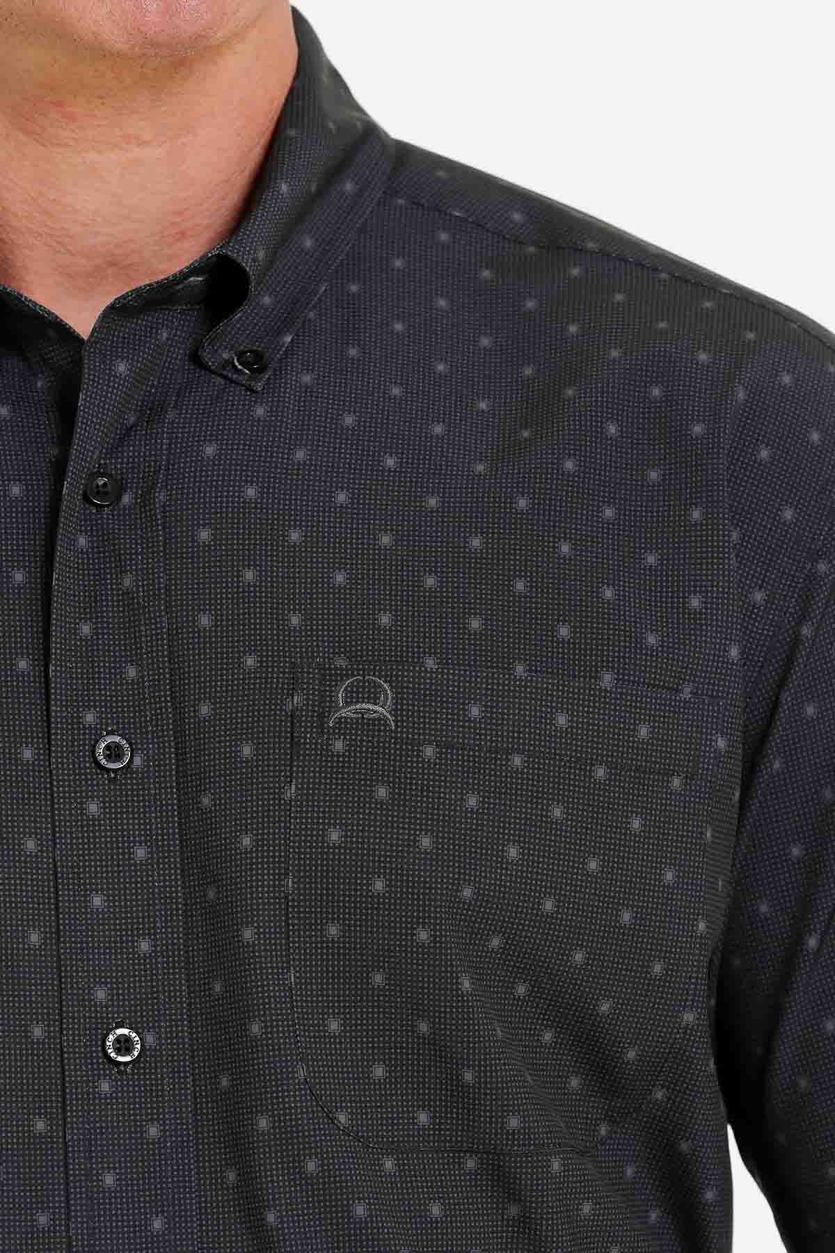 Men's Cinch ArenaFlex SSL BD Black Shirt