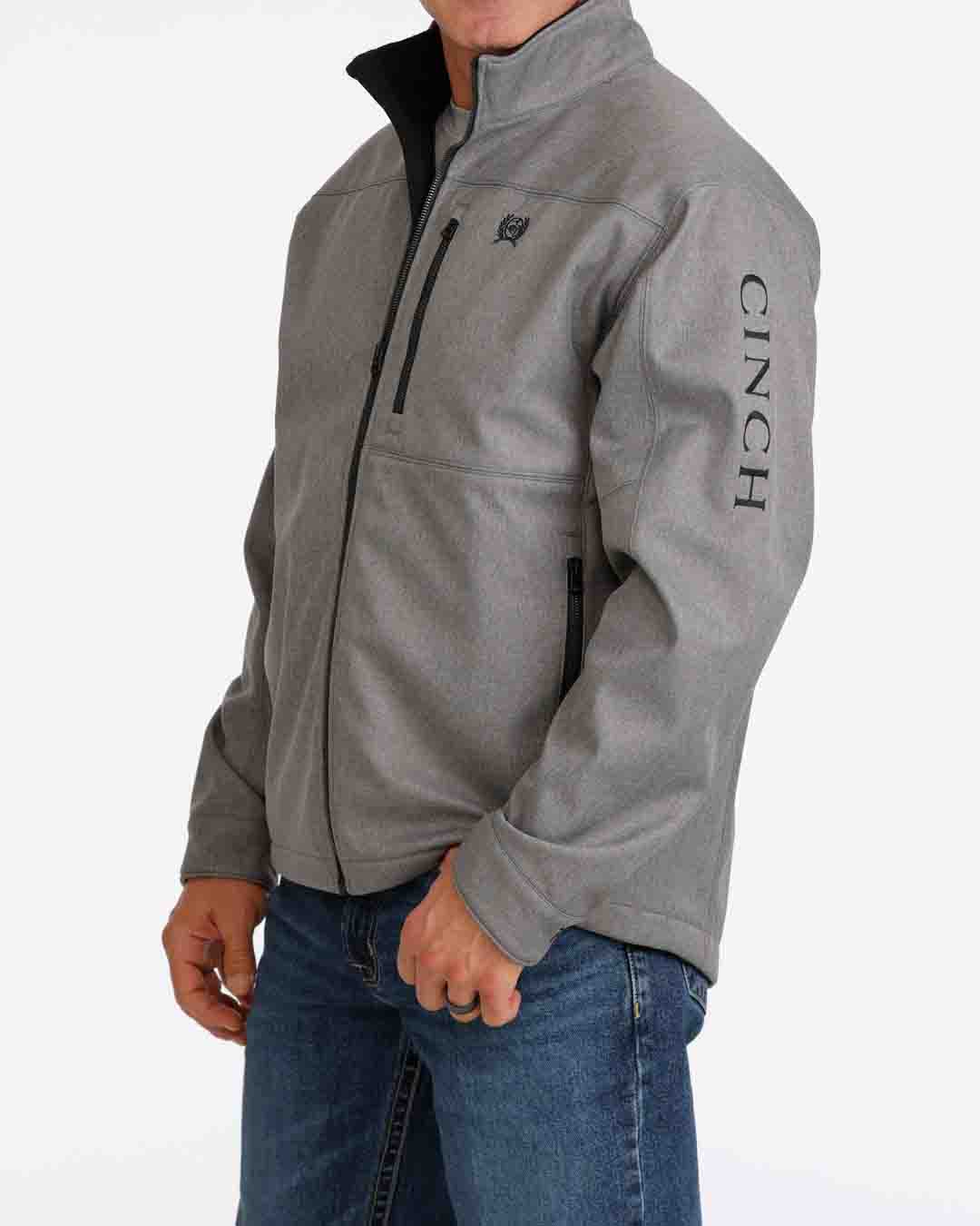Mens Concealed Carry Bonded Jacket in Grey by Cinch