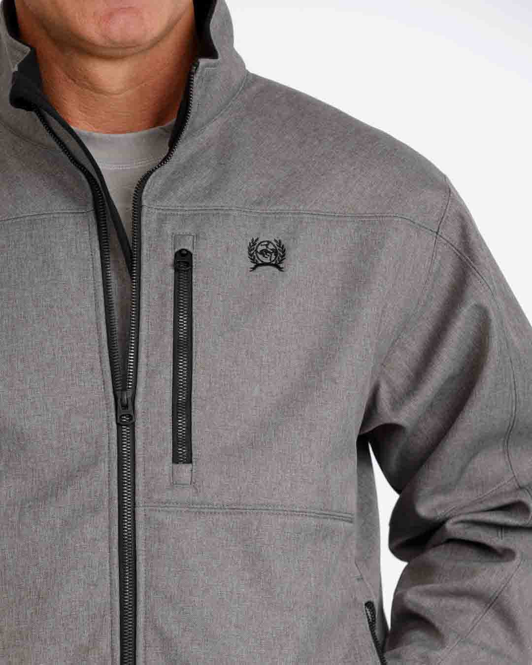 Mens Concealed Carry Bonded Jacket in Grey by Cinch