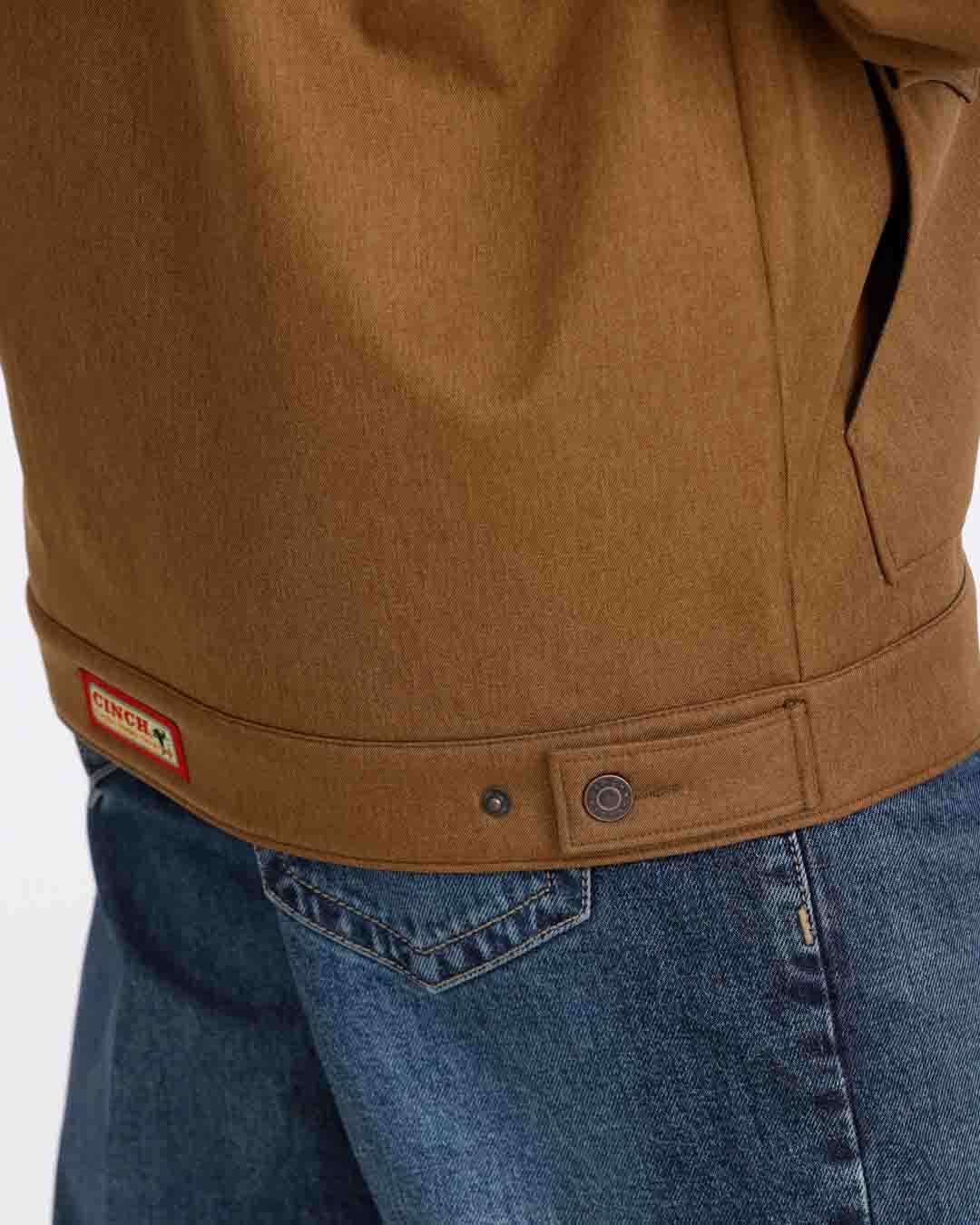 Mens Bonded Chore Jacket in Brown by Cinch
