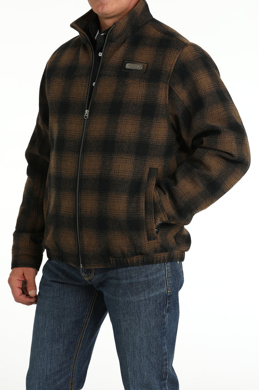 Men's Concealed Carry Wooly Jacket in Brown by Cinch