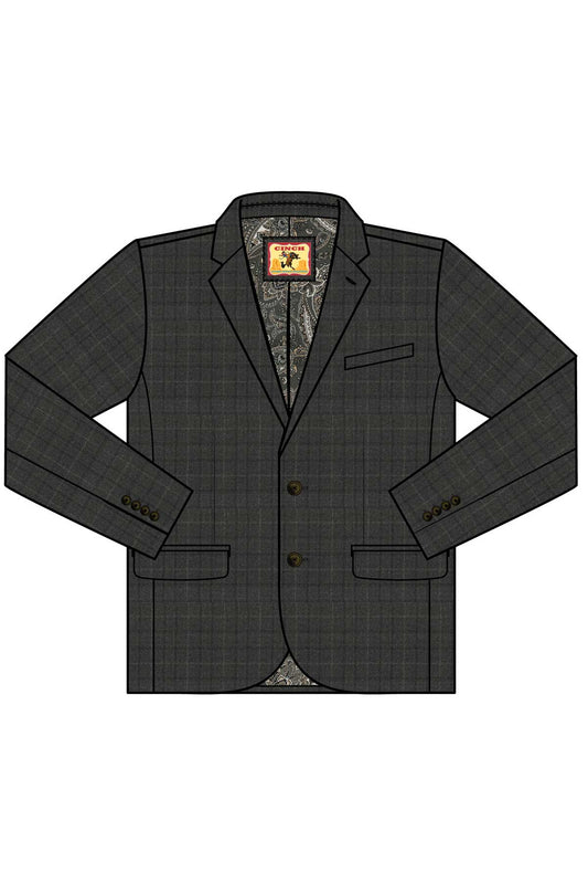Cinch Mens Sports Coat in Charcoal