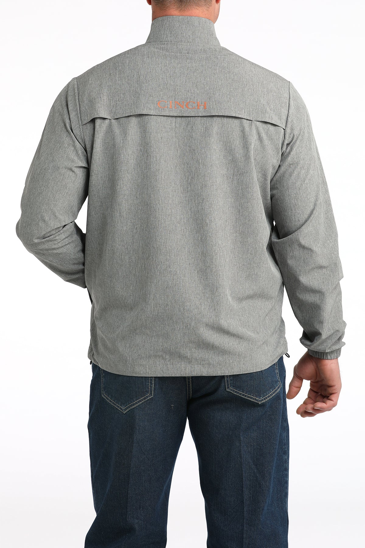 Mens Grey Windbreaker by Cinch