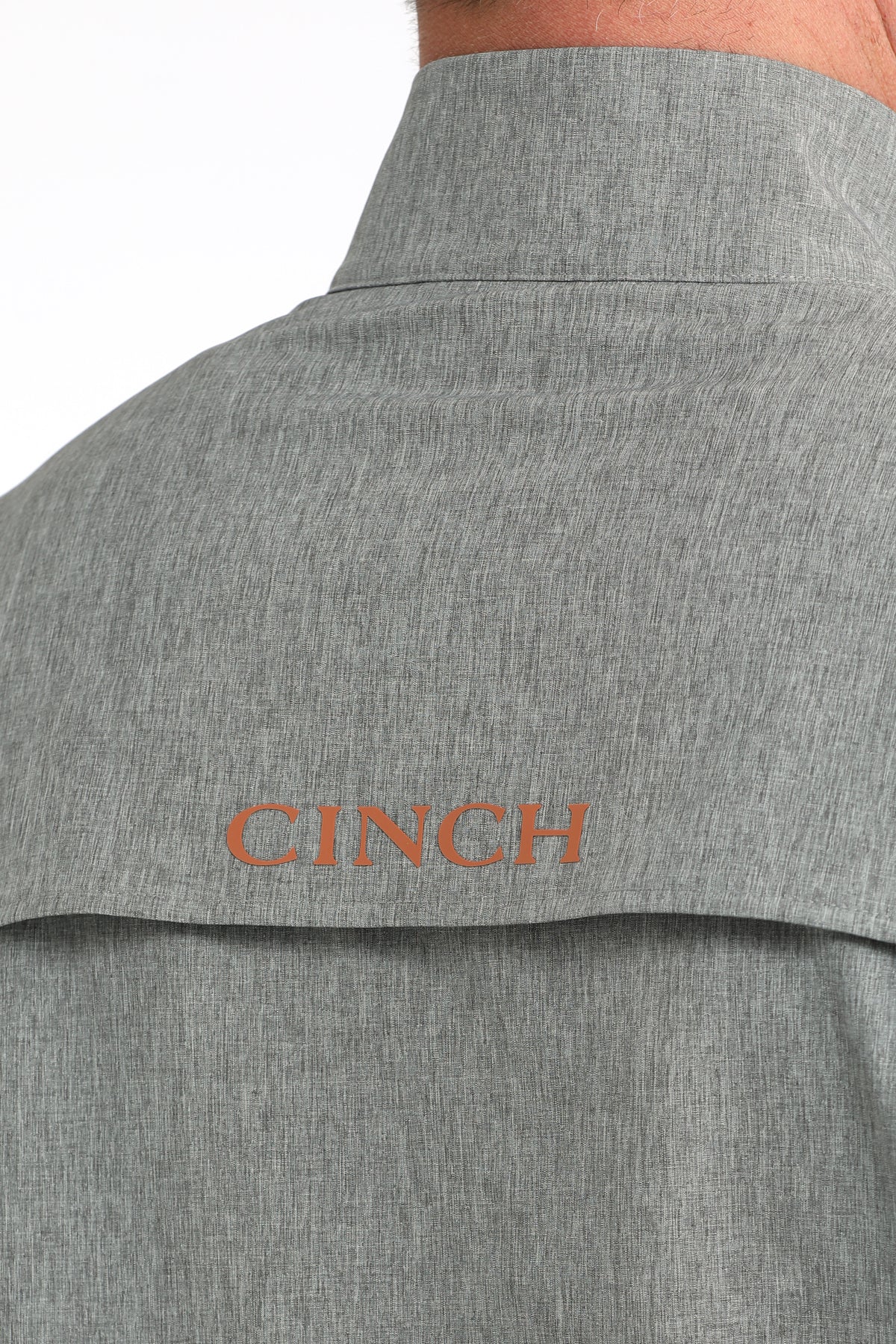 Mens Grey Windbreaker by Cinch