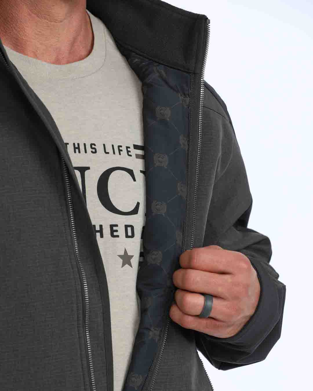 Mens Bonded Jacket in Brown by Cinch