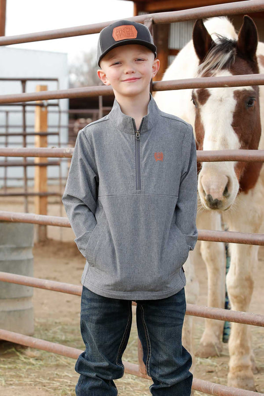 Boys Grey Windbreaker by Cinch