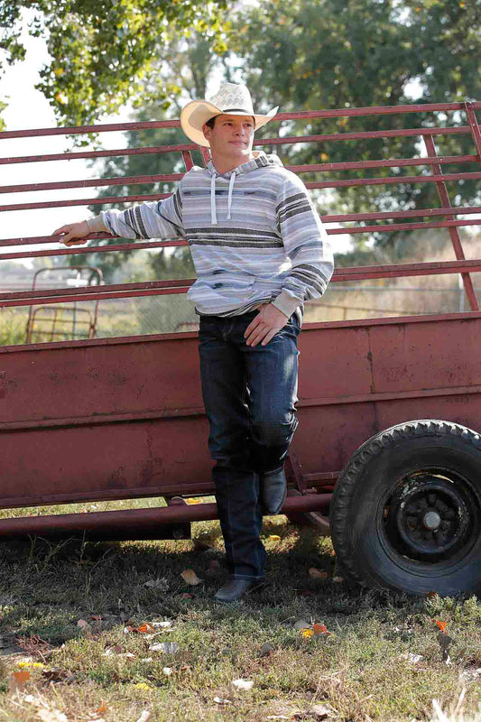 Men's Pullover Hoodie in Tan Multi by Cinch