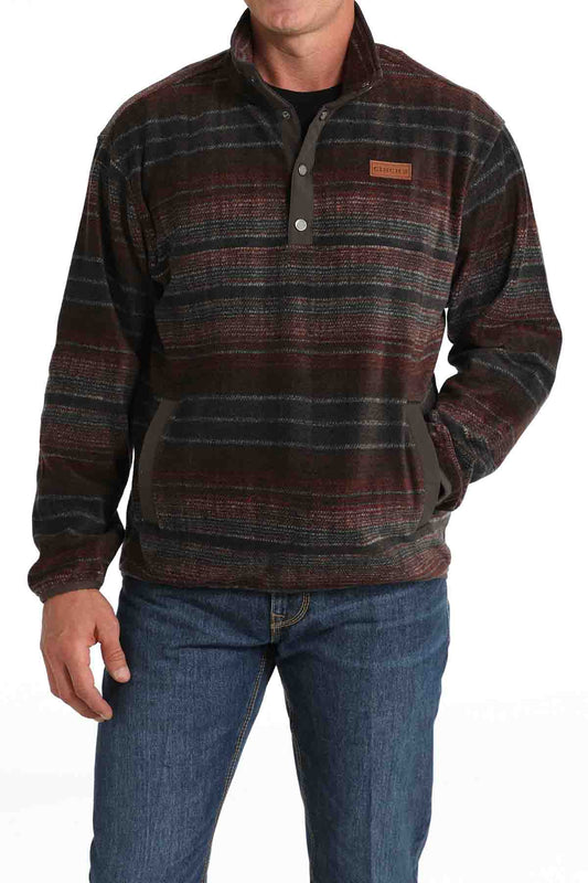 Mens Polar Fleece in Brown Serape by Cinch