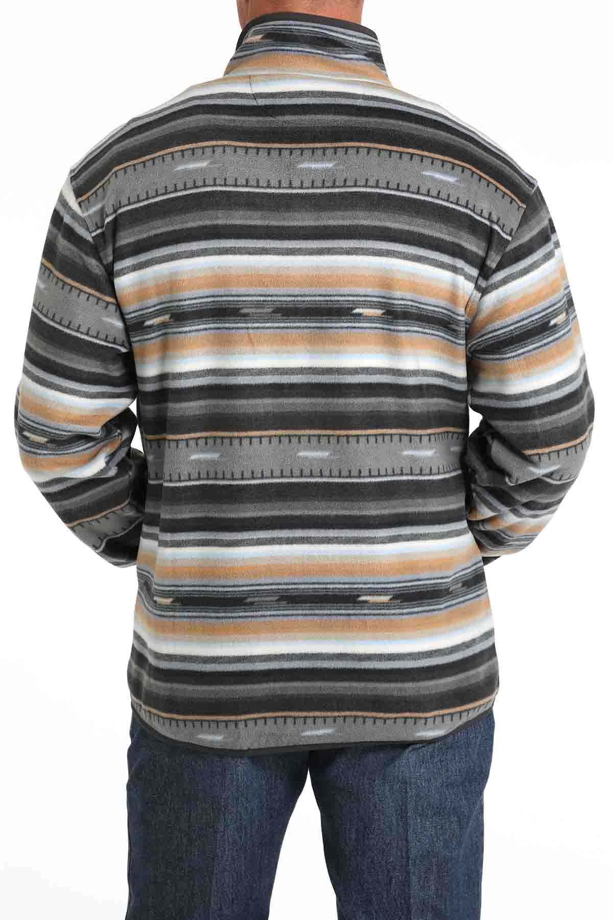 Mens Polar Fleece in Black Serape by Cinch