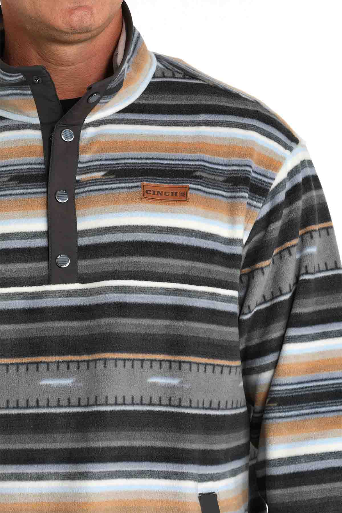 Mens Polar Fleece in Black Serape by Cinch