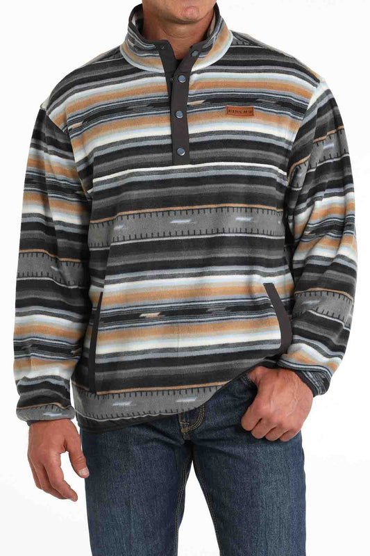 Mens Polar Fleece in Black Serape by Cinch