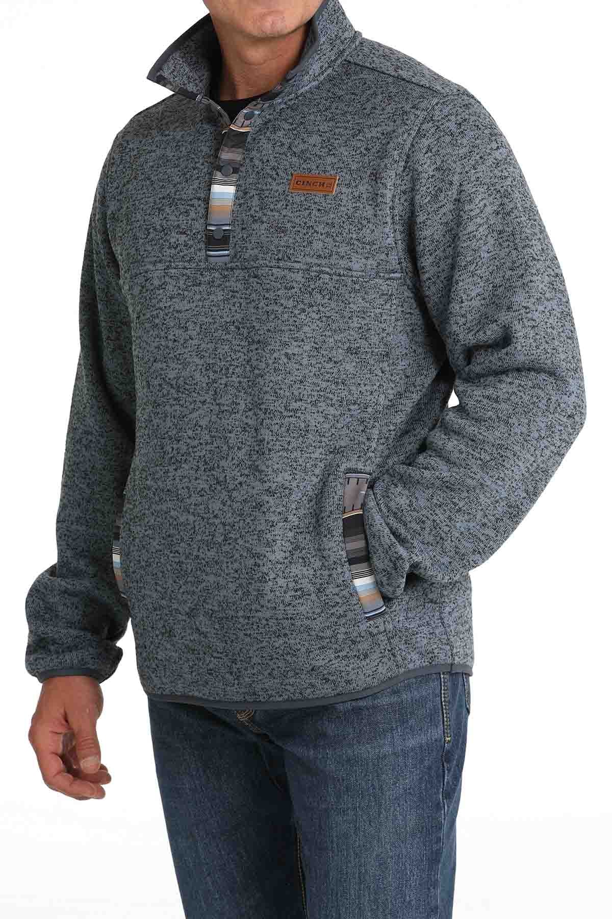 Mens Pullover Sweater in Blue by Cinch