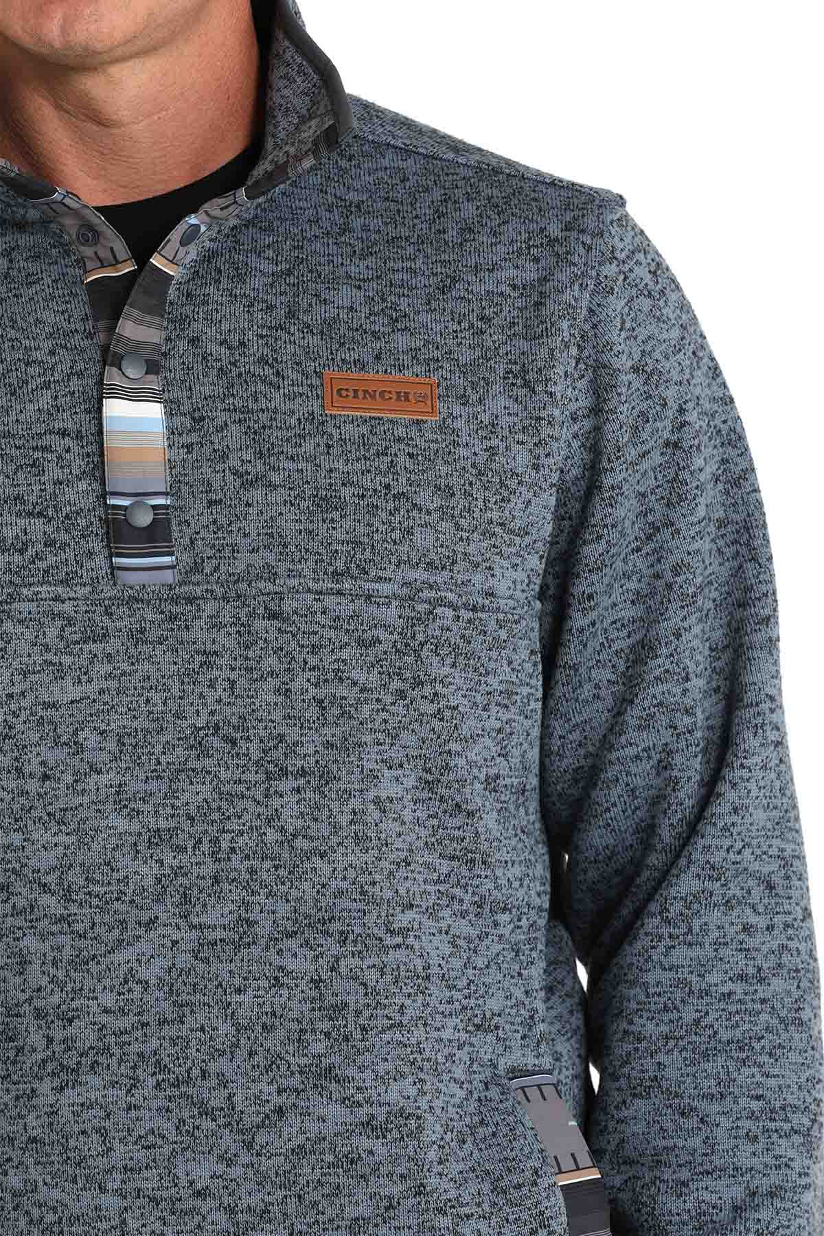 Mens Pullover Sweater in Blue by Cinch