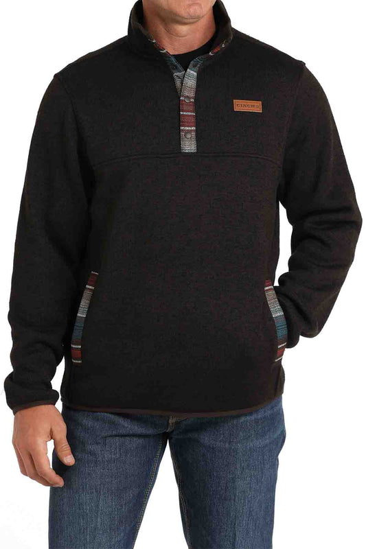 Mens Pullover Sweater in Brown by Cinch