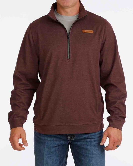 Mens 1/2 Zip Pullover Jacket in Purple by Cinch