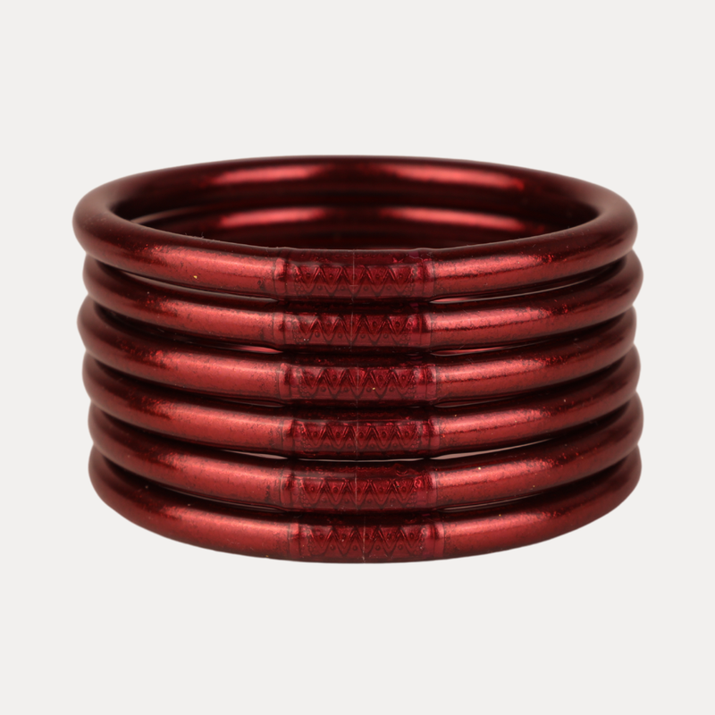 All Weather Bangles -Serentiy Prayer- by BuDhaGirl, Set of 6