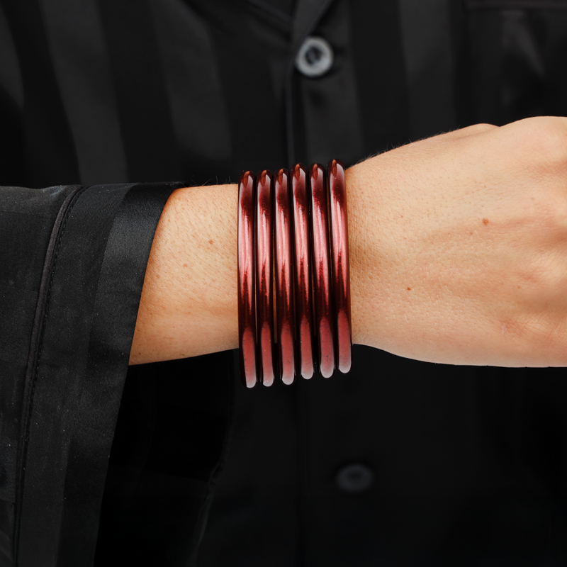 All Weather Bangles -Serentiy Prayer- by BuDhaGirl, Set of 6