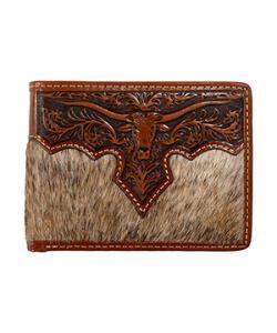 Nocona Bifold Passcase Long Horn Brown Wallet by M&F Western
