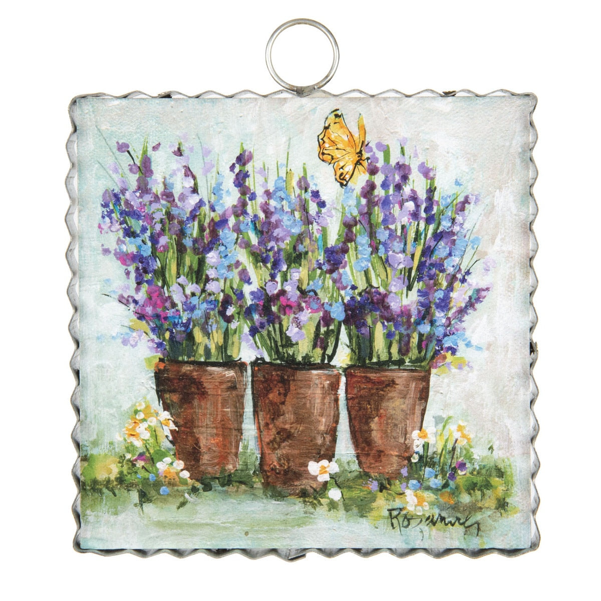 Mini Art Lavender Pots by The Round Top Collection