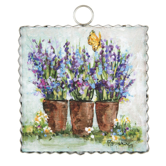 Mini Art Lavender Pots by The Round Top Collection