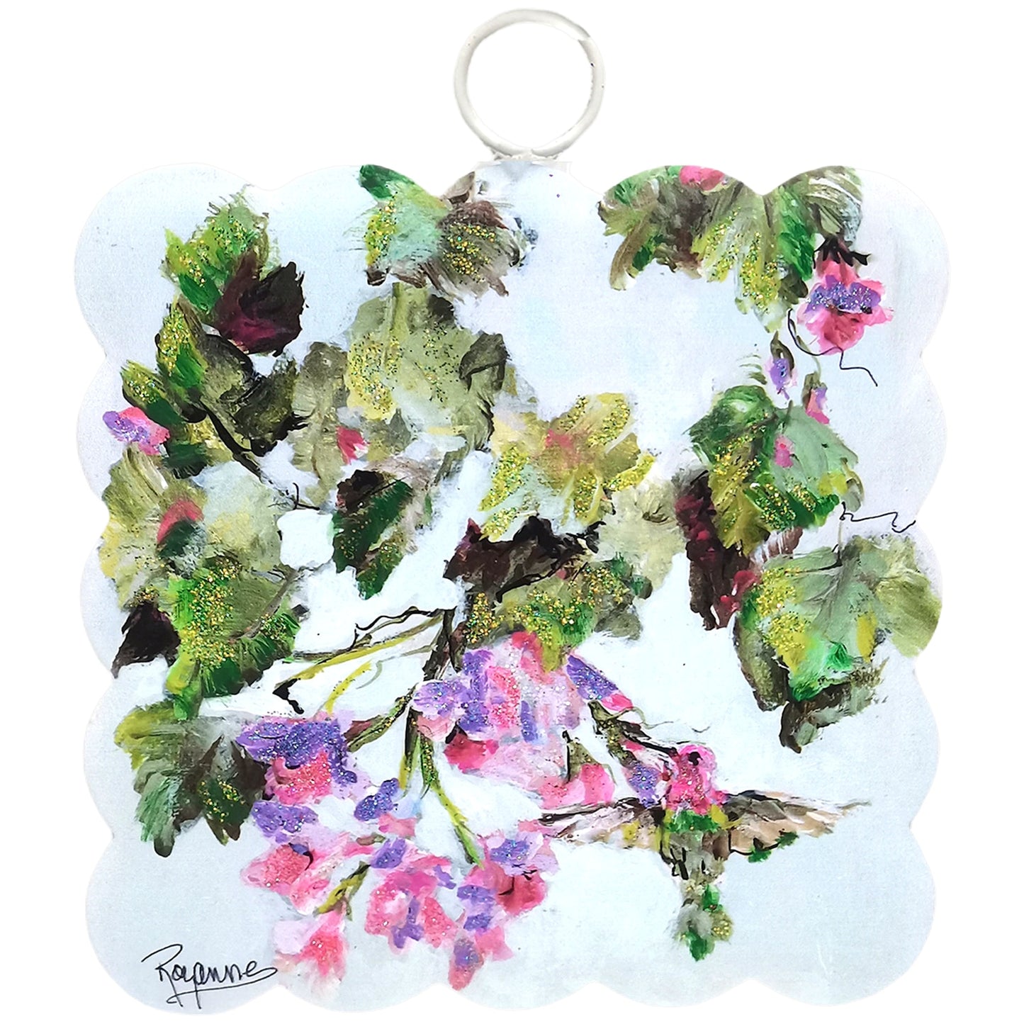 Mini Art Scallop Hummingbird by The Round Top Collection