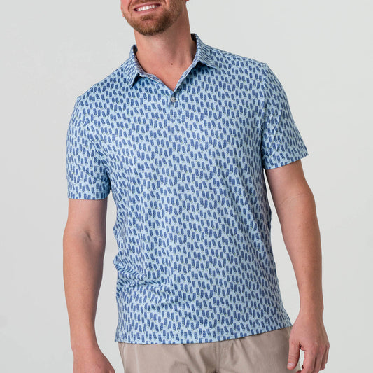 Bluebonnets Performance Polo by Burlebo