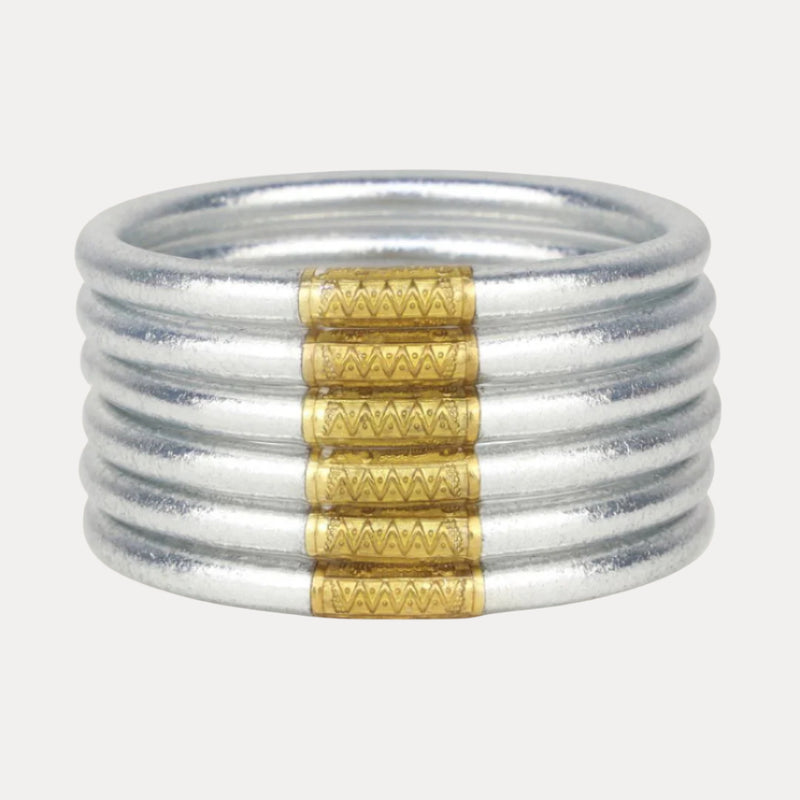 All Weather Bangles -Serentiy Prayer- by BuDhaGirl, Set of 6