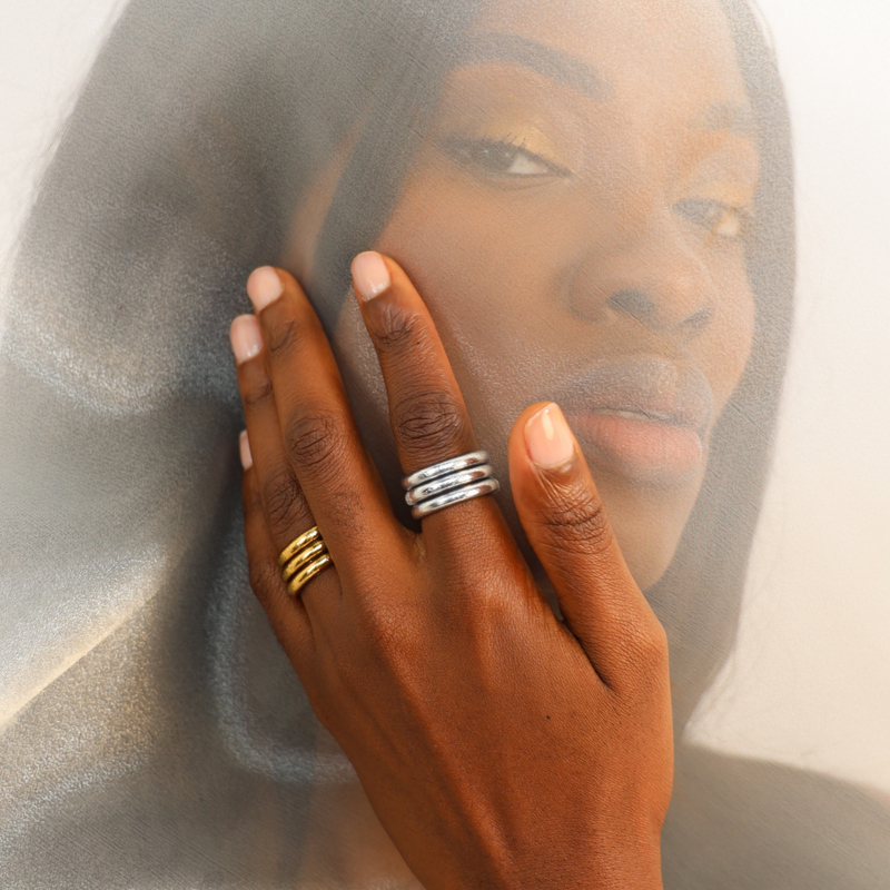 Set of 3 All Weather Rings by Budha Girl