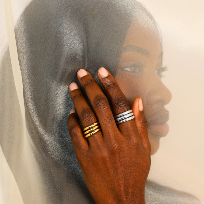 Set of 3 All Weather Rings by Budha Girl