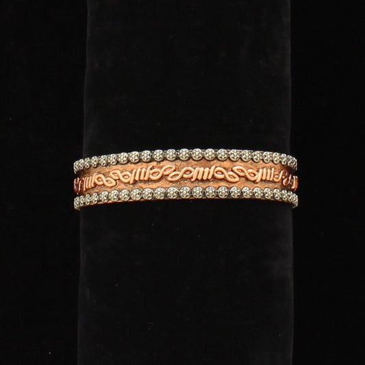 Barbwire Cuff Bracelet in Silver/Copper by Silver Strike