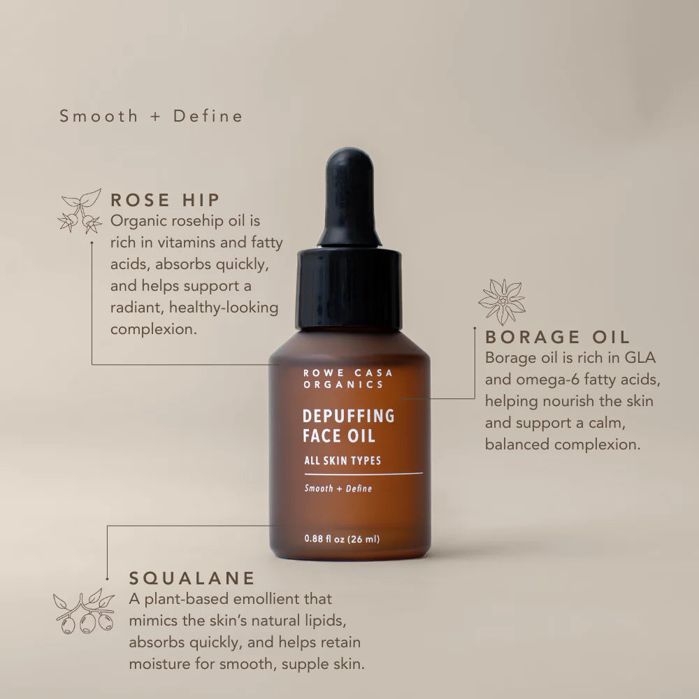 Depuffing Face Oil by Rowe Casa Organics