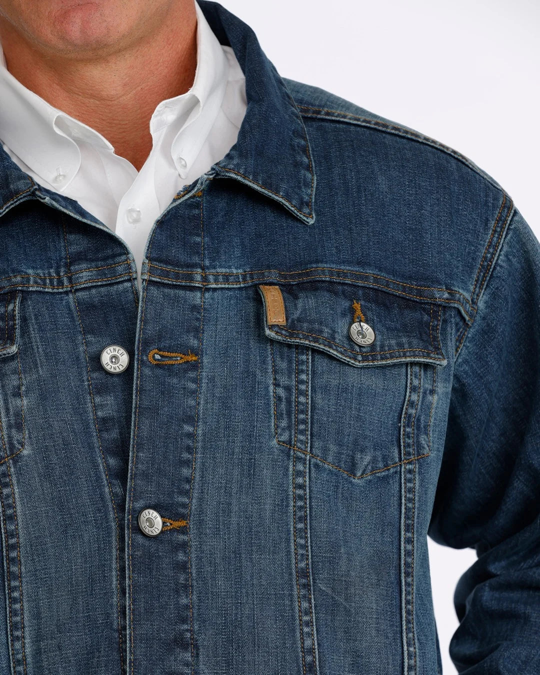 Mens Denim Trucker in Indigo by Cinch Jeans