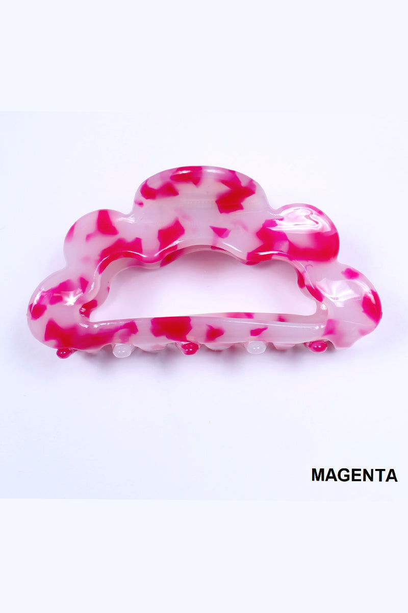 3.5 Inch Cloud Design Hair Claw Clip
