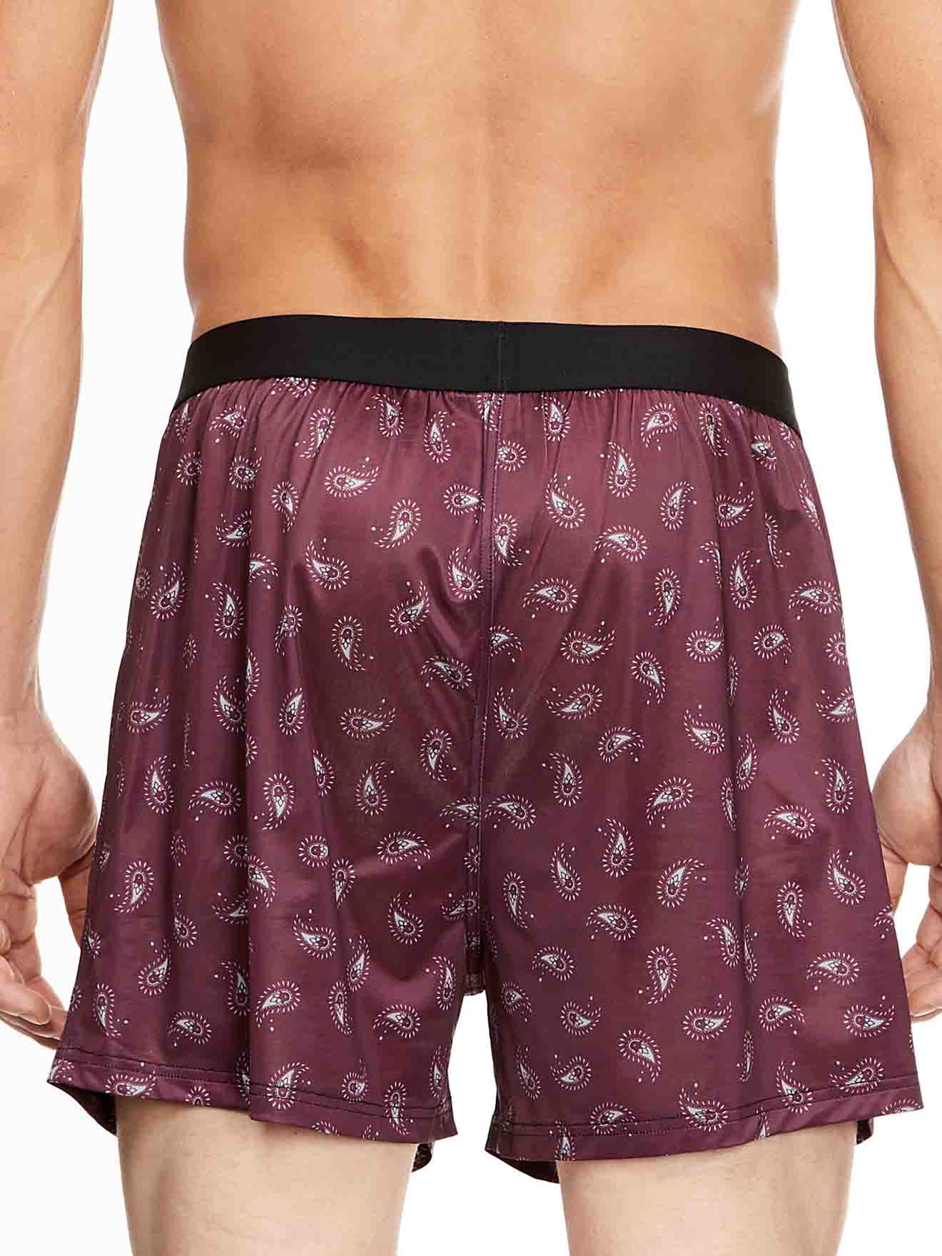 Perry Ellis Luxe Boxer Shorts Textured Paisley