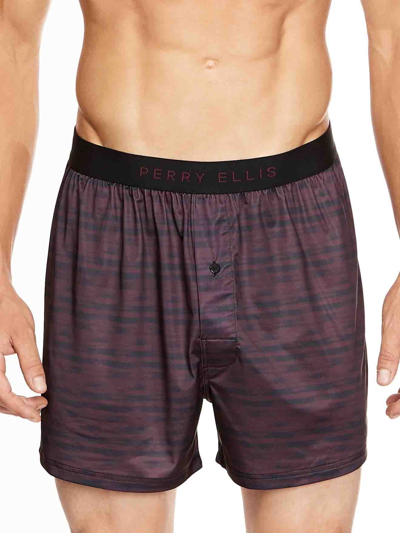 Perry Ellis Luxe Boxer Shorts Brushed Stripes
