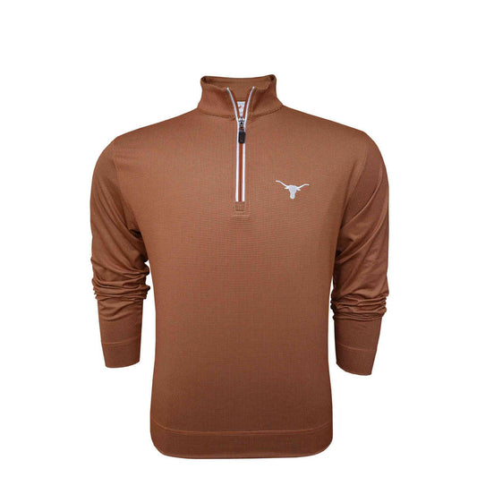 Texas Longhorns Burnt Orange Shepherd Prestige Zip Pullover by Horn Legend