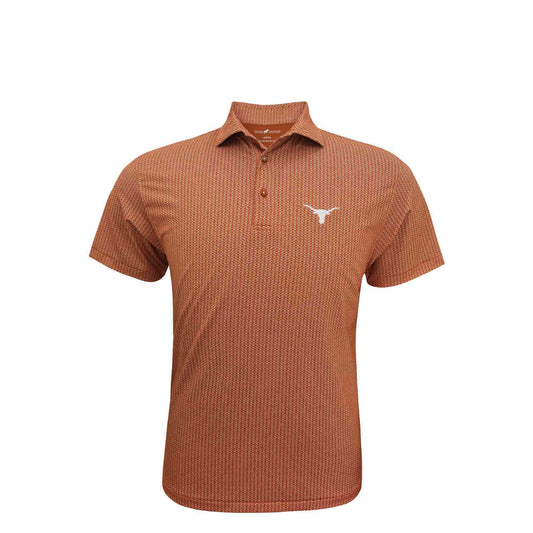 Texas Longhorns Burnt Orange Spiral Polo by Horn Legend