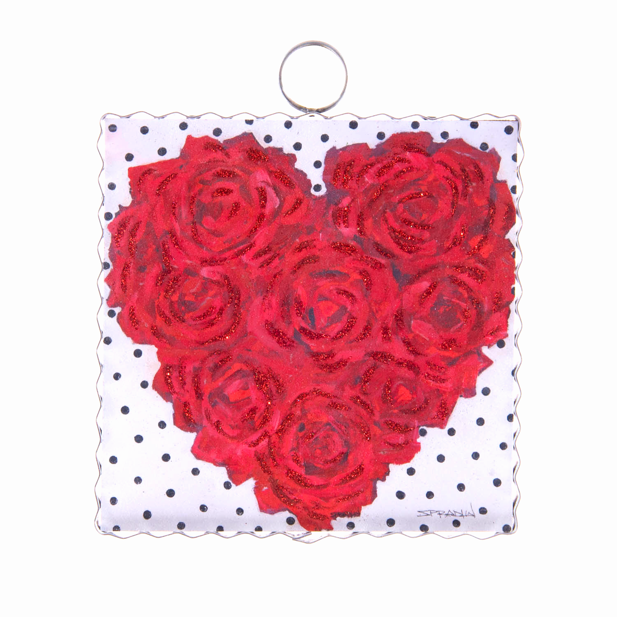 Mini Art Rose Heart by The Round Top Collection